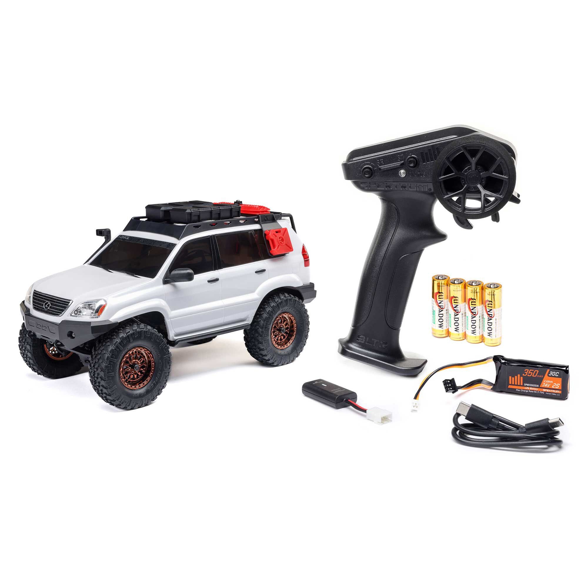 Axial Lexus GX470 SCX24 4WD RTR Crawler White AXI 1532T1
