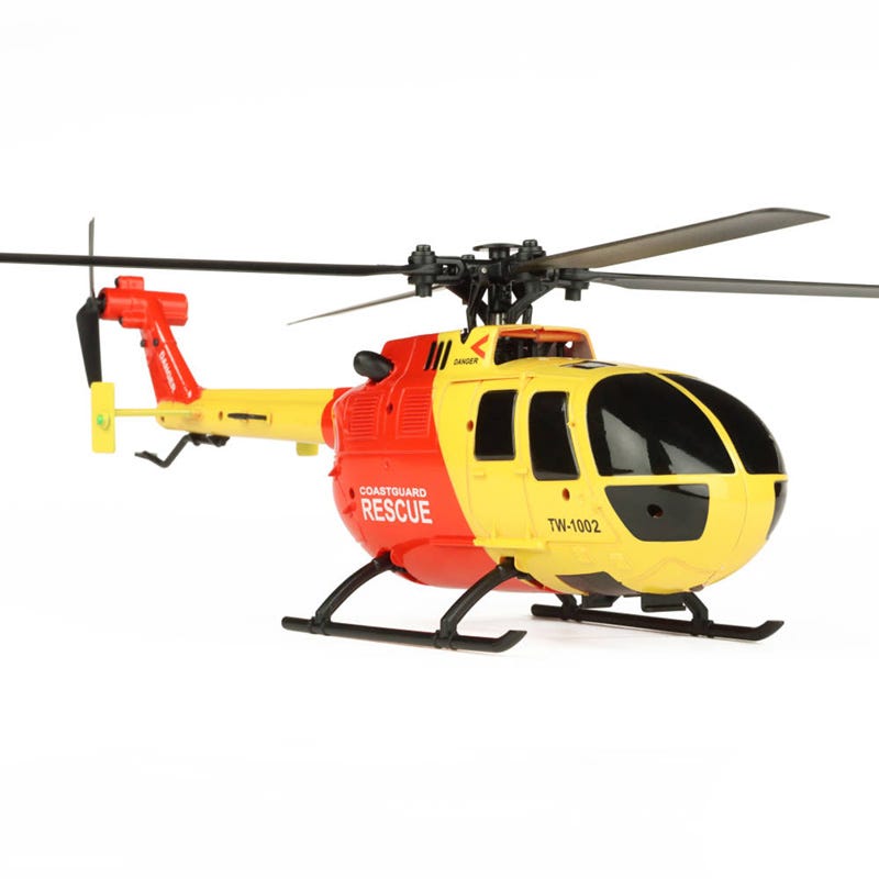 Twister BO 105 Scale 250 RTF Beginner RC Helicopter with Stabilisation Red Yellow