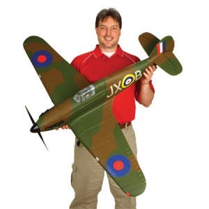 E-flite Hawker Hurricane 25e RC Plane