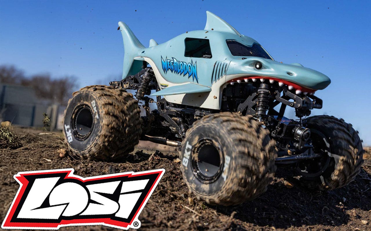 Unleashing the Beast: The Losi Mini LMT 1/18 Megalodon 4WD Monster Truck
