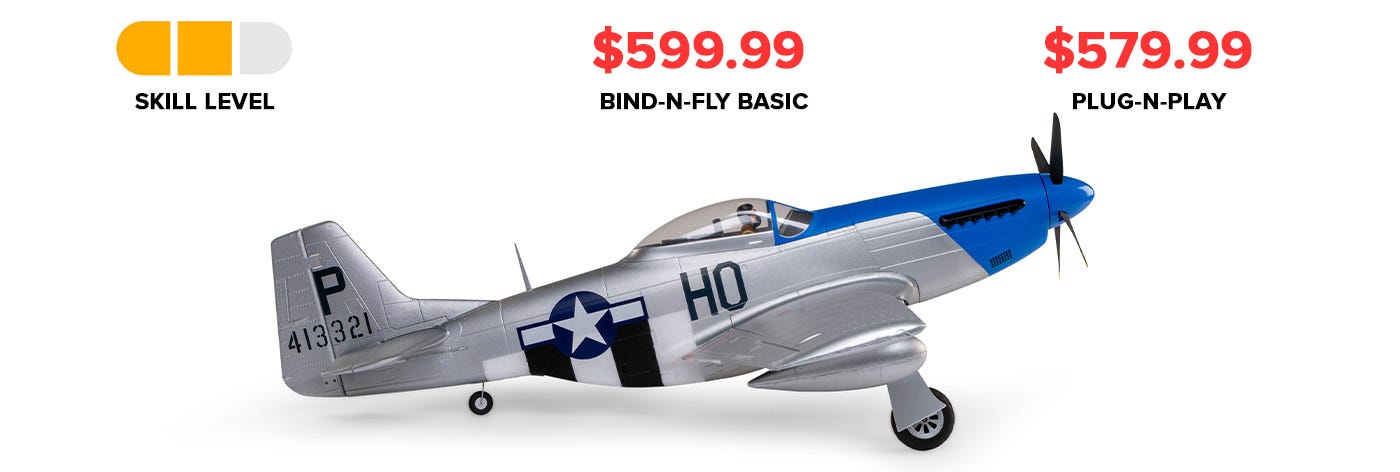 E-flite P-51D Mustang 1.2m