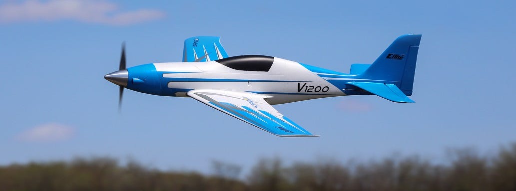 E-flite V1200 RC Plane