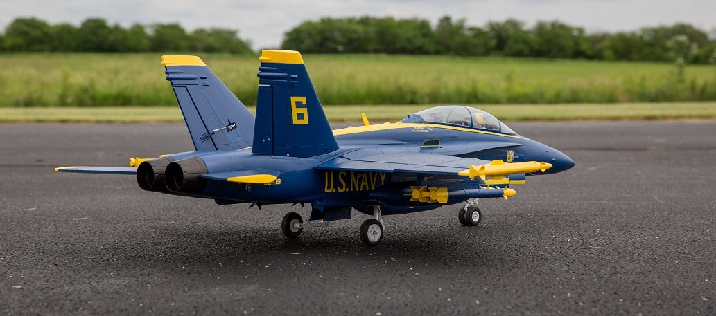 F-18 Blue Angels Model RC Plane