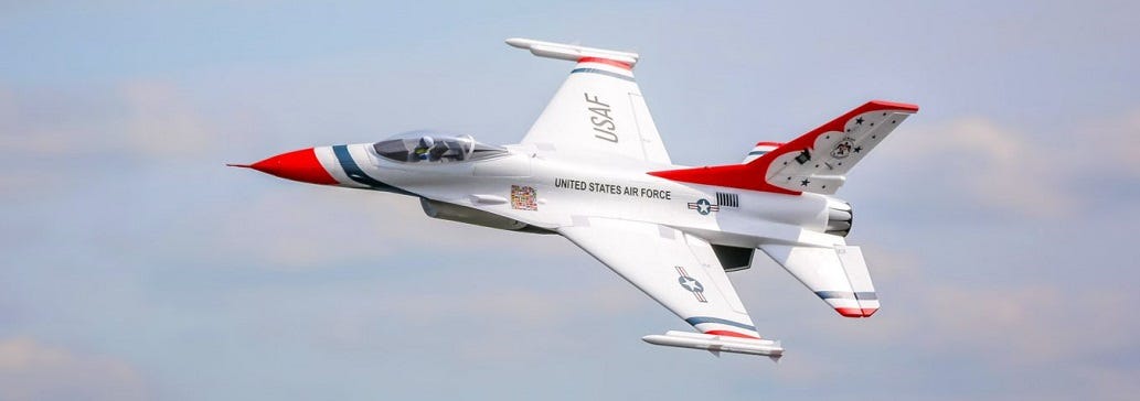 E-flite F-16 Thunderbird RC Jet