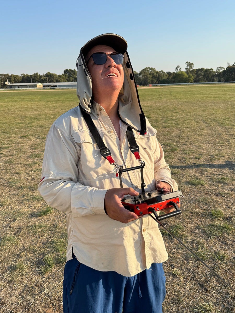 Jim Houdalakis with his Jeti DS16 II