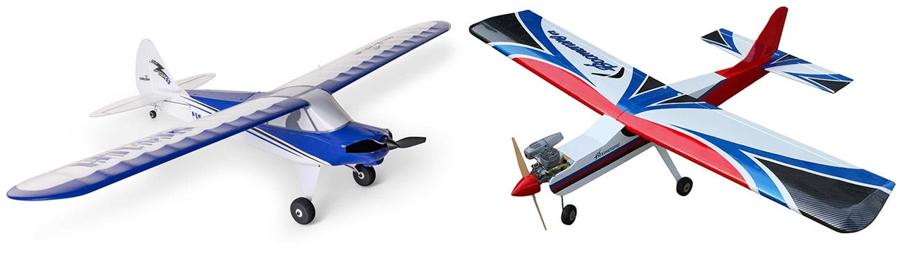 Electric vs Nitro RC plane