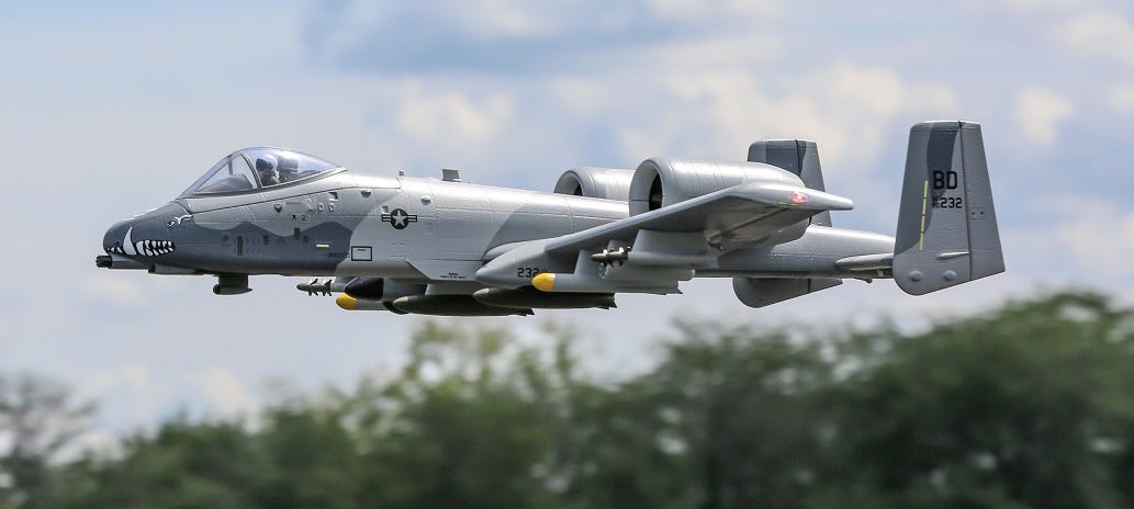 A-10 Warthog plane replica